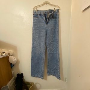 American Eagle 8 long wide leg skater jean